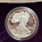 1986-S Proof American Silver Eagle, OGP/COA