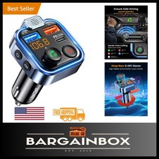 Hi-Fi Sound Bluetooth FM Transmitter  Dual Charger - Smart Driving Companion