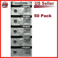 50 Pack-New Energizer 377 376 WATCH BATTERY SR626SW SR626W Silver Oxide Battery