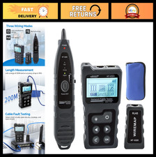 Ethernet Cable Tester with POE  NCV, CAT5/CAT6 Wire Tracer, Length Test Tool