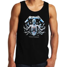 Metallica Room of Mirrors American Heavy Metal Band Men's Black Tank Tops