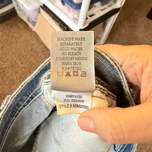 BKE Buckle Carter Straight Leg Light / Medium Wash Mens Jeans Size 34R 34x32 - Picture 5 of 10