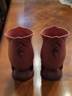 Pair Very Nice ROSEVILLE SILHOUTTE 785-9 VASE