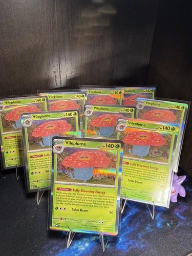Vileplume 045/165 Scarlet & Violet 151 Holo Rare Pokemon Card Near Mint-Mint X9