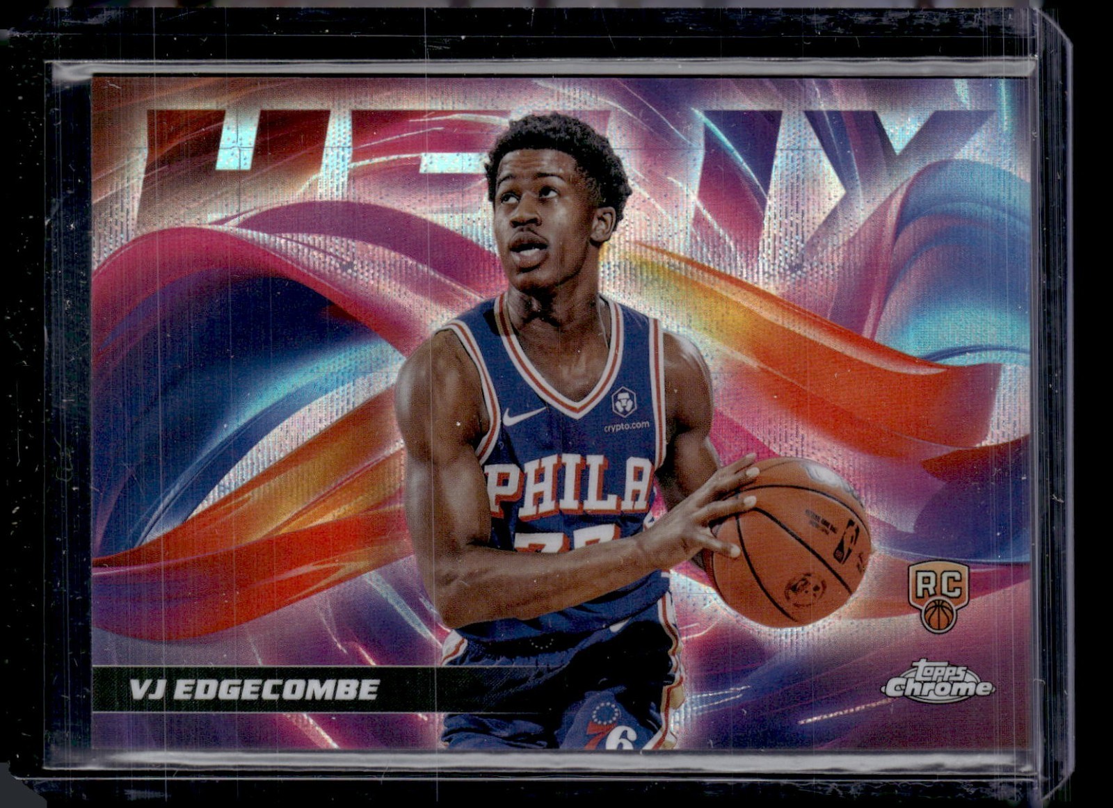 2025-26 Topps Chrome Basketball #H-13 VJ Edgecombe RC Helix SSP Case Hit 76ers