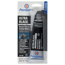 Permatex 82180 Ultra Black Maximum Oil Resistance RTV Silicone Gasket Maker, 3.3