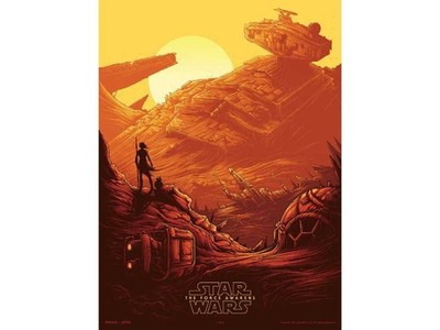 Sci Fi Science Fiction The Force Awakens TV Movie Film Poster Print