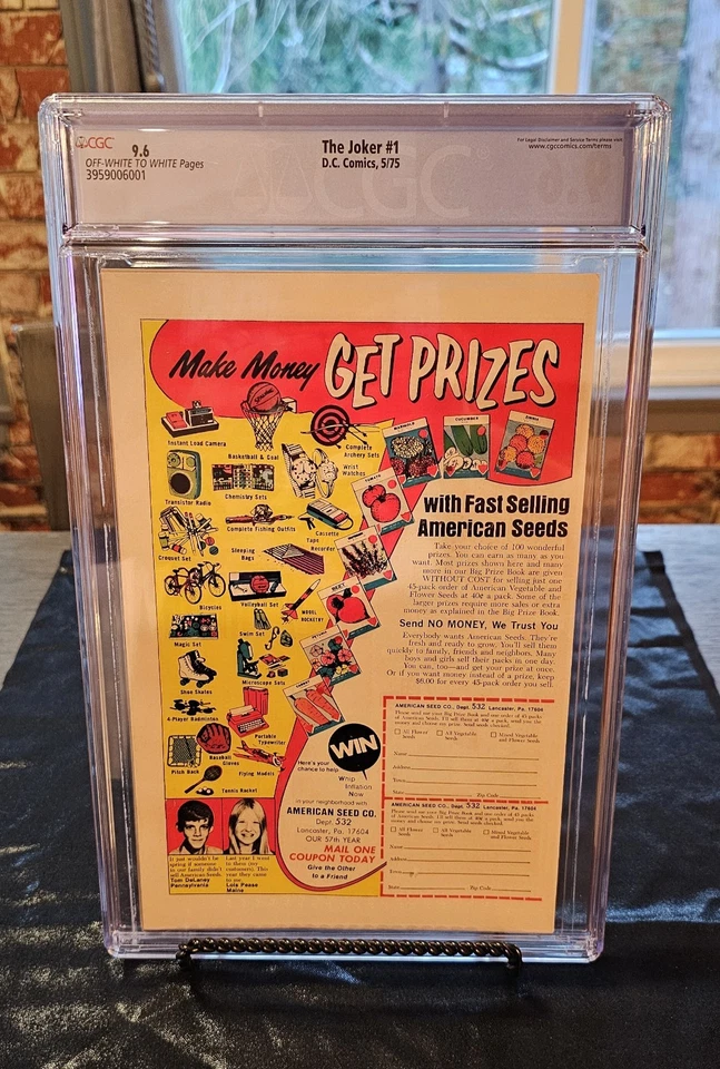 🔥 The Joker #1 (1975) CGC 9.6 Aplicación de dos caras Catwoman Penguin Riddler Cubierta Foto 3 de 3