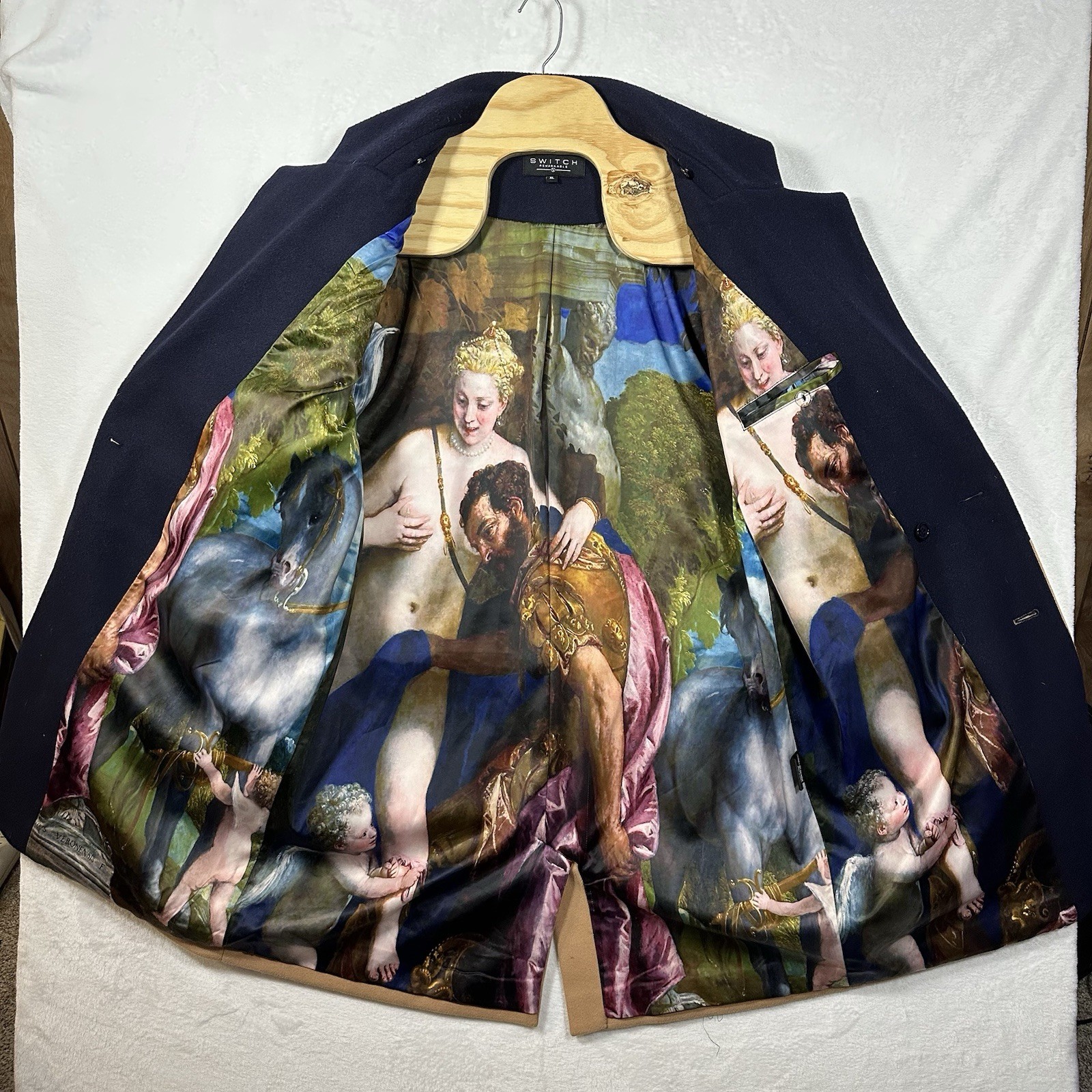 Switch Remarkable XL Double Breasted Colorblock C… - image 14