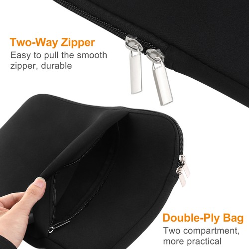 ROSENICE Laptop Sleeve Case Carry Bag With Zipper for 13inch Air/ Pro/ Retina - 第 8/9 張圖片