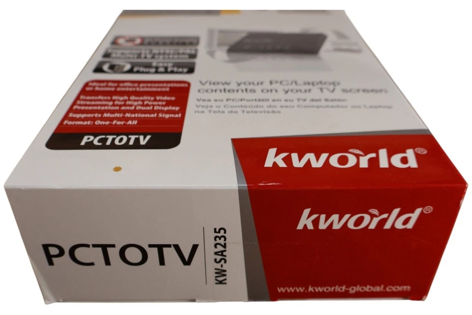 kworld PCtoTV KW SA235 VGA to Composite S Video Converter USB Powered NTSC PAL - Image 4 of 4