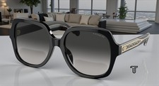 COACH HC8395F 50023C Cr962 Black Grey Gradient 56 mm Women's Sunglasses