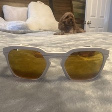 Oakley Sunglasses HSTN SQ OO9533-0754 WHITE Mist / PRIZM 24K GOLD POLARIZED