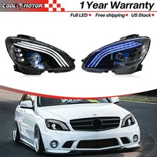2 Led Sequential Headlights For Mercedes-benz C-class W204 C230 C350 Head Lamps 2 Led Sequential Headlights For Mercedes-benz C-class W204 C230 C350 Head Lamps