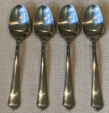 4 x Lenox British Colonial Stainless Oval Soup Spoons 7 1/8”