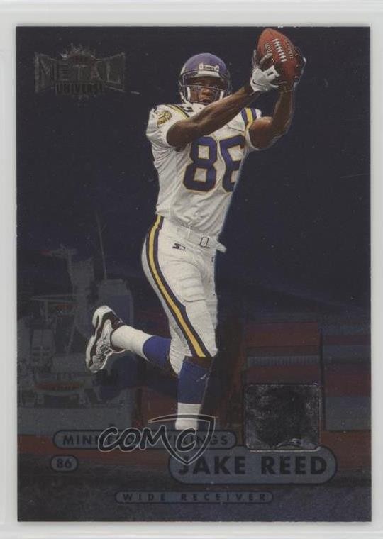1998 Metal Universe Jake Reed #28 1k3