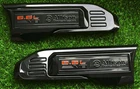 Pair Vent 6.6L V8 Allison Transmission Emblem for 20-25 Sierra 2500 3500HD Black