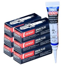 6x DENSO Zündkerzen + LIQUI MOLY Fett für GS IS C II III LS MARK X I 2.5-5.0