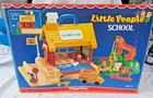 Vintage 1980’s Fisher Price Little People School House w/Playground Complete?
