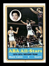 1973-74 Topps ABA #230 Mack Calvin signed auto autograph  VGEX 02 BXCP60