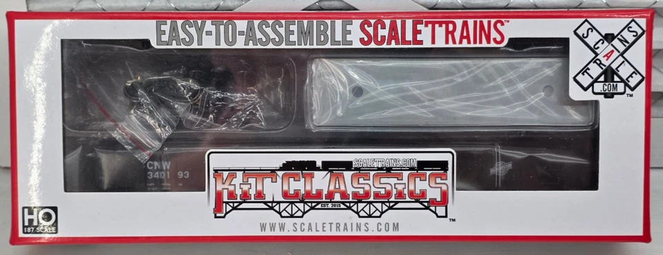Scaletrains Kit Classics CBQ 2566cf Gondola CNW #340193 HO scale Unassembled Kit - Image 2 of 3