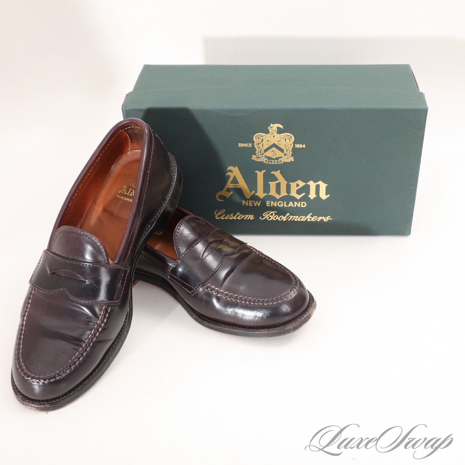 Alden 986 Color 8 Shell Cordovan LHS / Penny Loafer | Alden Model