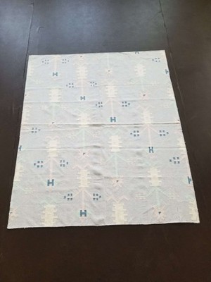 Feiner Vintage traditioneller handgefertigter orientalischer Woll-Kelim Cyan 160 x 135 cm