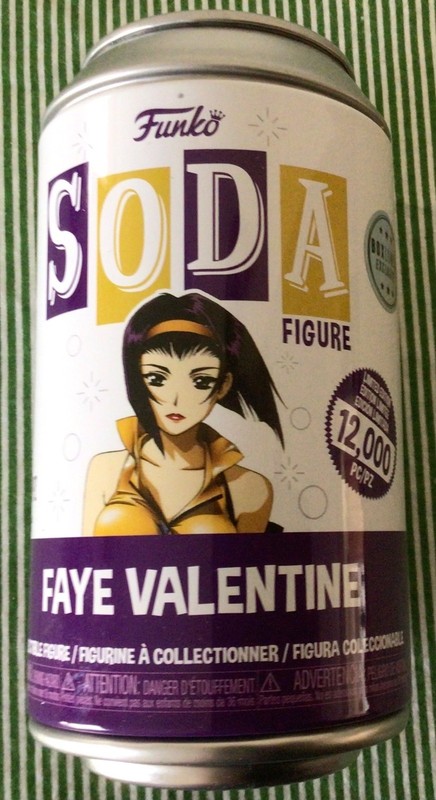 FUNKO SODA CAN FIGURE Cowboy Bebop “Faye Valentine“ Chance of Chase SEALED NEW