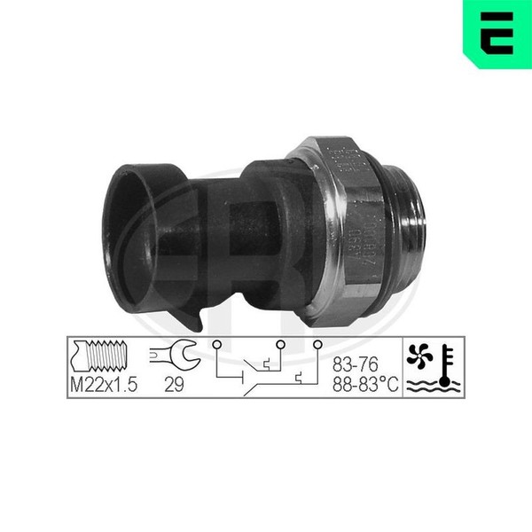 ERA 330221 Temperaturschalter, KüHlerlüFter Passend FüR Fiat Lancia-image