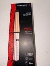 REMINGTON Shine Therapy Argan Oil Keratin Infused 1-1 " Tapered Curling Wand