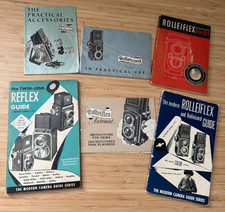 Lot of 6 Rolleiflex Rolleicord Twin-Lens Reflex Guides Photography Cameras