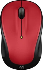 Logitech - M325s Wireless Optical Compact Ambidextrous Mouse - Wireless - Red