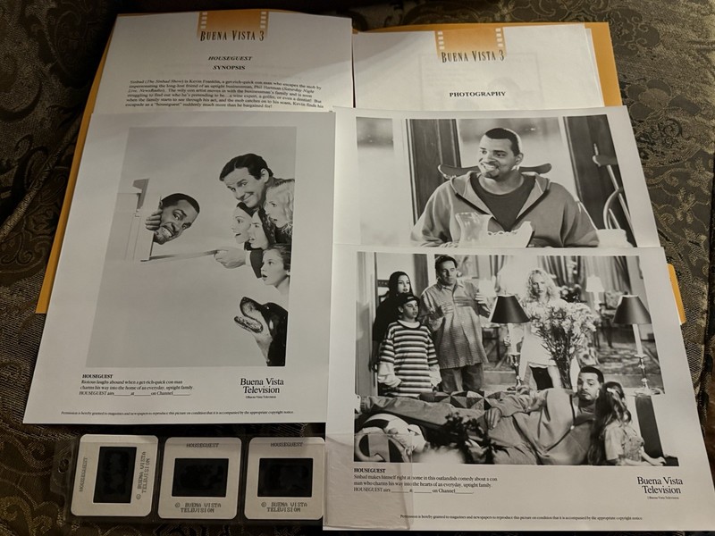 Houseguest Press Kit Sinbad Phil Hartman Film Slides And Photo Stills Kim Greist