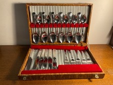 Chromium Chrome Cutlery Canteen -(31 )Dessert Knives, Forks, Fruit Spoons,tea sp