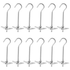 12 Pcs Metal Hooks for Hanging from Ceiling Hanger Anchors Heavy Duty