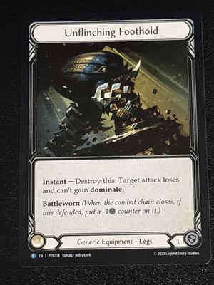 F&B TCG Compendium of Rathe Unflinching Foothold PEN318 NM Rare