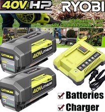 New 8.0Ah Battery 40 Volt for Ryobi 40V Lithium OP40602 Battery with LED/Charger