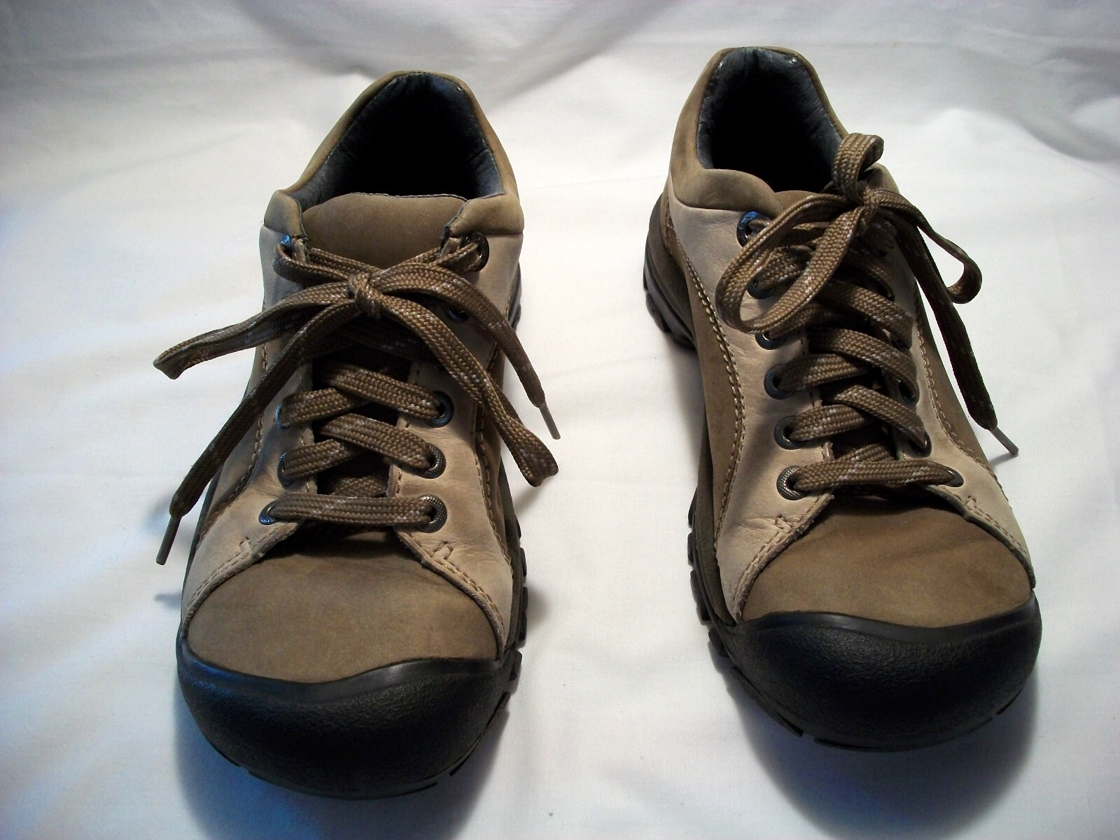 SCARPE KEEN PRESIDIO DUE TONI OLIVA E BEIGE STRINGATE TRAIL ESCURSIONISMO PASSEGGIO TAGLIA 6