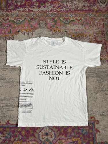 Redemption Made In Italy Style Is Not Sustainable Shirt Size Small White
