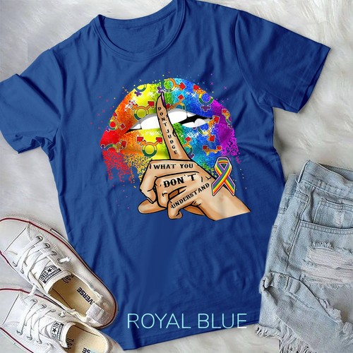 Don_t Judge What You Don_t Understand LGBT Pride Lips T-Shirt Unisex T-shirt - Picture 8 of 11