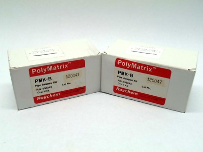 Raychem PMK-B 856243 PolyMatrix Heat Trace Pipe Adapter Kit Lot of 2 