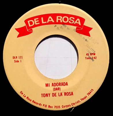TONY DE LA ROSA - Mi Adorada / El Zandungo - Vinyl 45rpm 1974 DLR