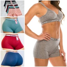 6 PACK Women's Summer Sports Cotton Boyshorts Boxer Short Pant Workout Yoga 6826