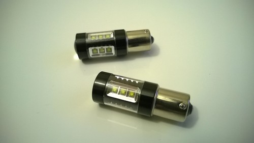 2x80w 1156/BA15S/382 BRIGHTEST OSRAM CREE LED WHITE CANBUS*** REVERSE/BRAKE/DRL