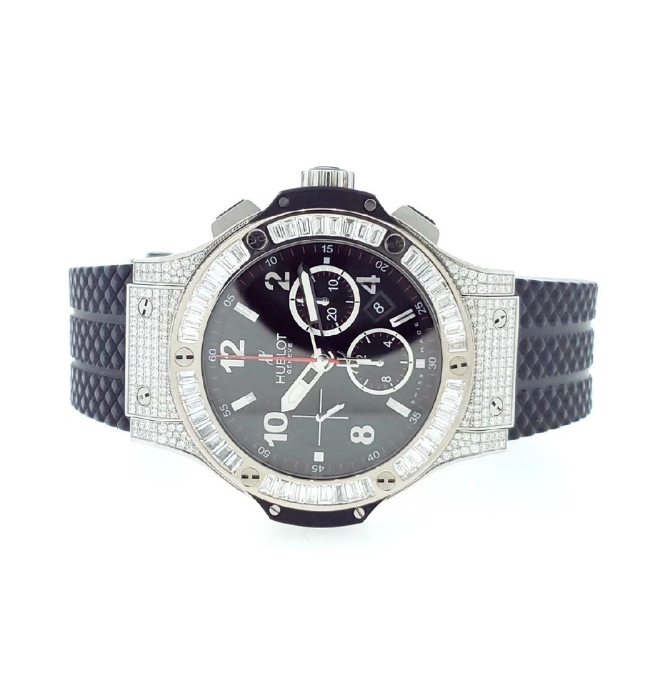 Hublot Big Bang acero inoxidable 44 mm diamantes de fábrica 301.SW.130.RX.094 $83.300 Foto 2 de 4