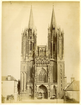 Tirage Albuminé Original – Abbaye De Charlieu, France, Vers 1880, 31,5x24 Cm