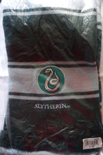 HOGWARTS HARRY POTTER 'SLYTHERIN' STRIPED WINTER SCARF/NEW  SEALED