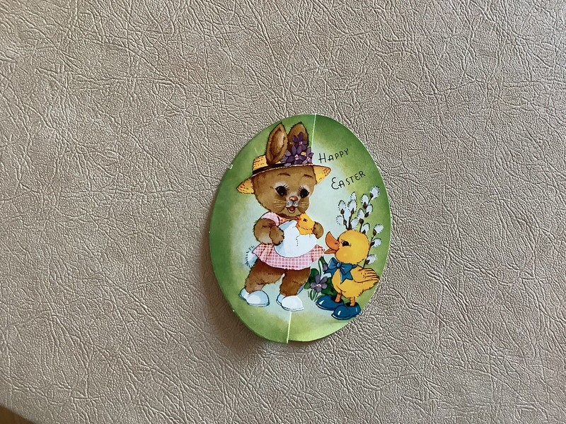 vintage easter greeting card/30/40’s.