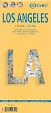 Map of Los Angeles, California, Laminated & Folded by Borch Maps 