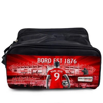 FANATICS Personalised Middlesbrough Boot Bag Football Sports School PE Gym Kit Gift AFM85